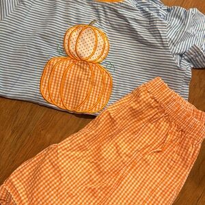 Kids Pumpkin Patch Matching Set - Blue and Orange